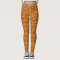 3D Metallic Woven Gold Bars Leggings
