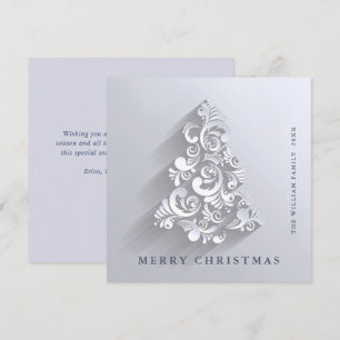 3D Minimalist  Christmas Tree Greeting Holiday Card