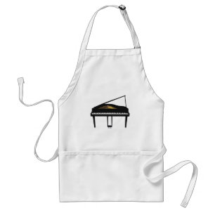 3D Model: Black Grand Piano: Standard Apron