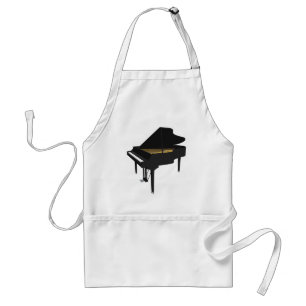 3D Model: Black Grand Piano: Standard Apron