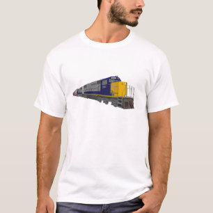 3D Model: Freight Train: Railroad: T-Shirt