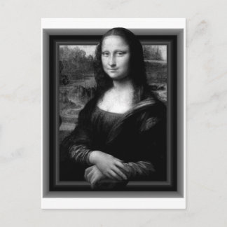 3D MONA LISA POSTCARD