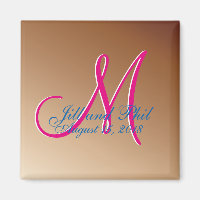 3d Monogram Copper