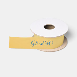 3d Monogram Gold Damask Satin Ribbon