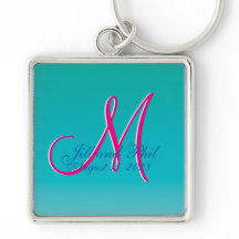 3d Monogram Turquoise Blue Fantastic Fab Fun
