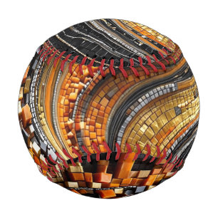 3D Mosaic Baseball - Luxury Vortex Art Deck