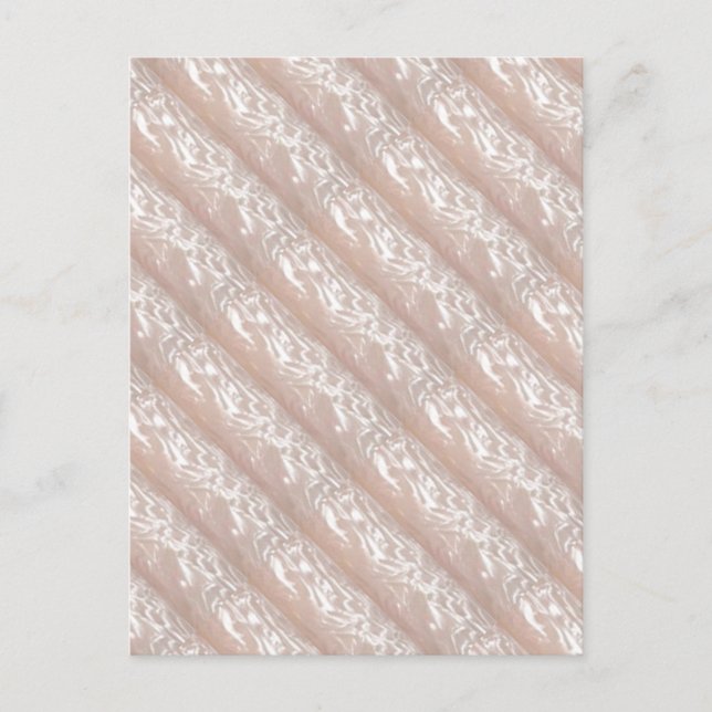 3D Moulding : Ivory Silken Sparkle CREAM base Postcard (Front)
