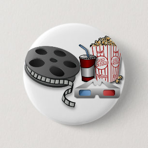 3D Movie 2 Inch Round Button