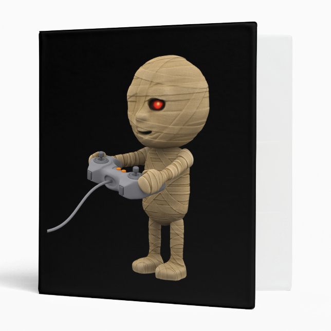 3d mummy videogamer (Any Colour U Like!) Binder (Front/Inside)