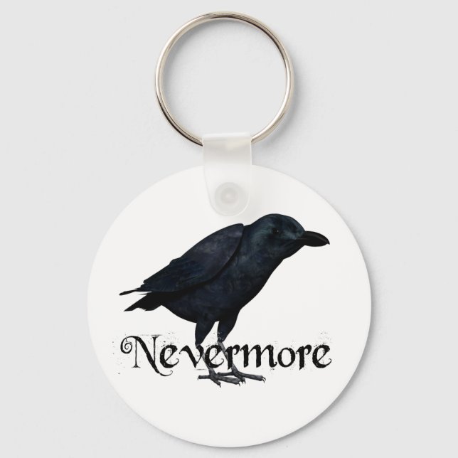 3D Nevermore Raven Keychain (Front)
