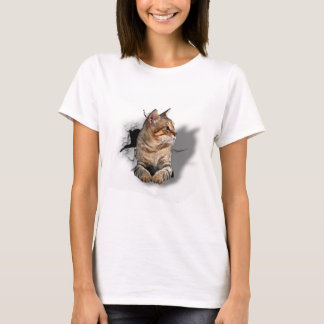 3d Nice and funny cat T-Shirt