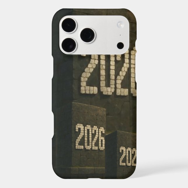  3D Number Design for New Year 2026 (Back)