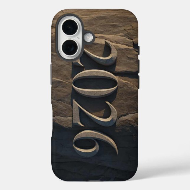 3D Number Design for New Year 2026 Case-Mate iPhone Case (Back)