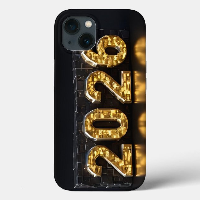 3D Number Design for New Year 2026 Case-Mate iPhone Case (Back)
