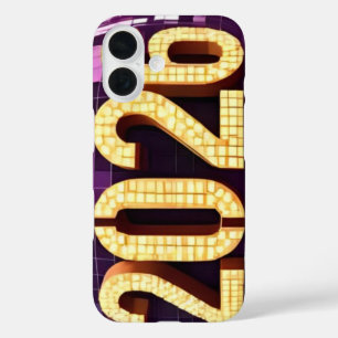  3D Number Design for New Year 2026 iPhone 16 Case