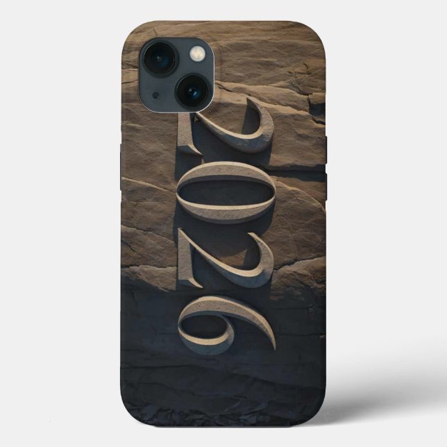 3D Number Design for New Year 2026 Case-Mate iPhone Case (Back)