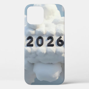  3D Number Design for New Year 2026 iPhone 12 Case