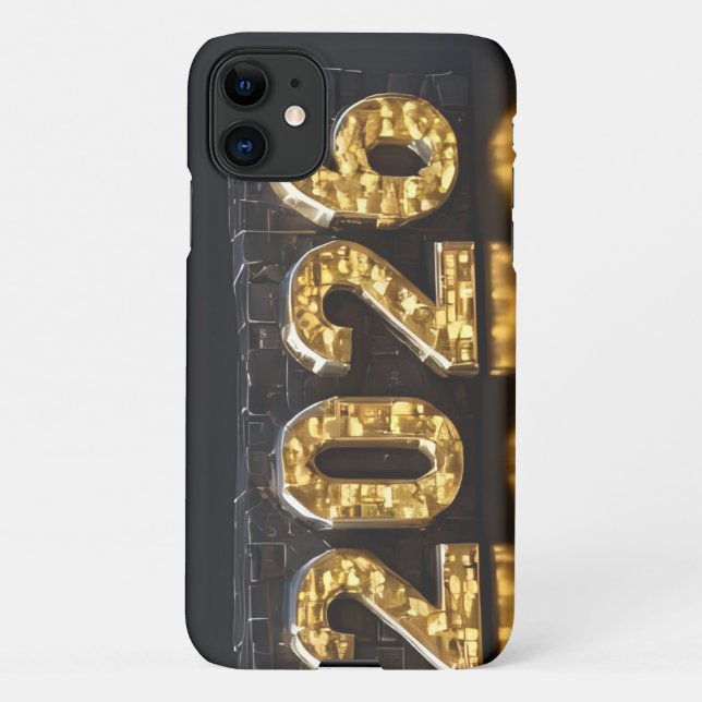3D Number Design for New Year 2026 iPhone Case (Back)