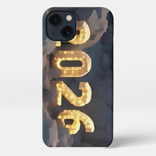  3D Number Design for New Year 2026 iPhone Case (Back)