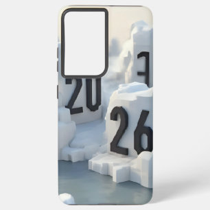 3D Number Design for New Year 2026 Samsung Galaxy Case
