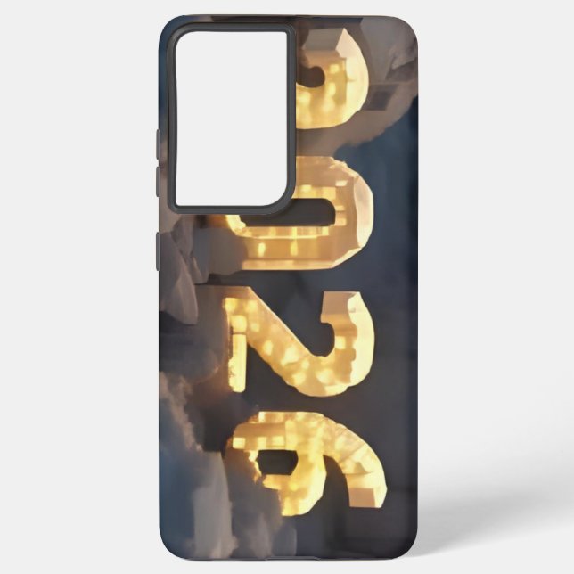  3D Number Design for New Year 2026 Samsung Galaxy S21 Ultra Case (Back)