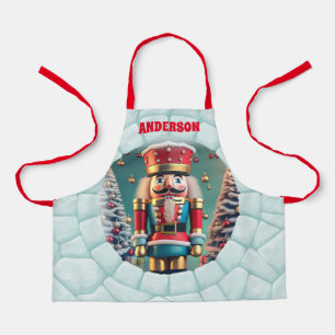 3D Nutcracker Christmas Personalized Kids Apron