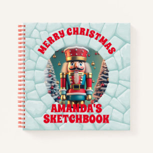 3D Nutcracker Christmas Personalized Kids Notebook