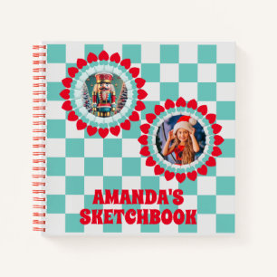 3D Nutcracker Christmas Personalized Kids Photo Notebook