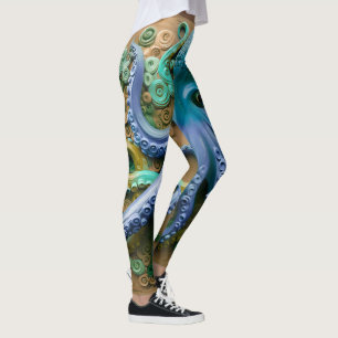 3D Octopus Ocean Octopus Leggings