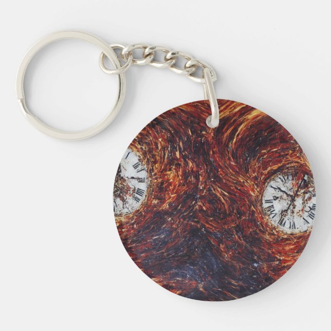 3D oil painting Keychain (Front)