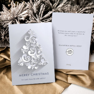 3D Ornament Christmas Tree Corporate Greeting Holiday Card