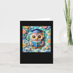3d Owl #5 Sticker  Card