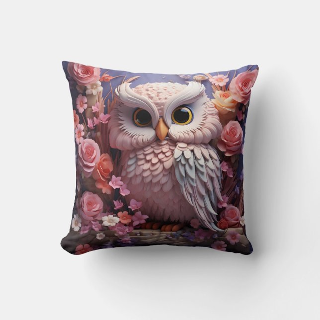 3D owl pillow (Front)