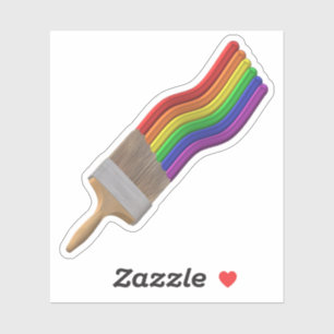 3D Paintbrush Rainbow