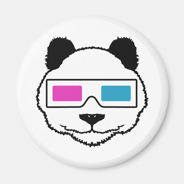 3D Panda Magnet (Front)