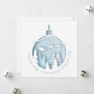 3D Papercraft Ornament Holiday Card