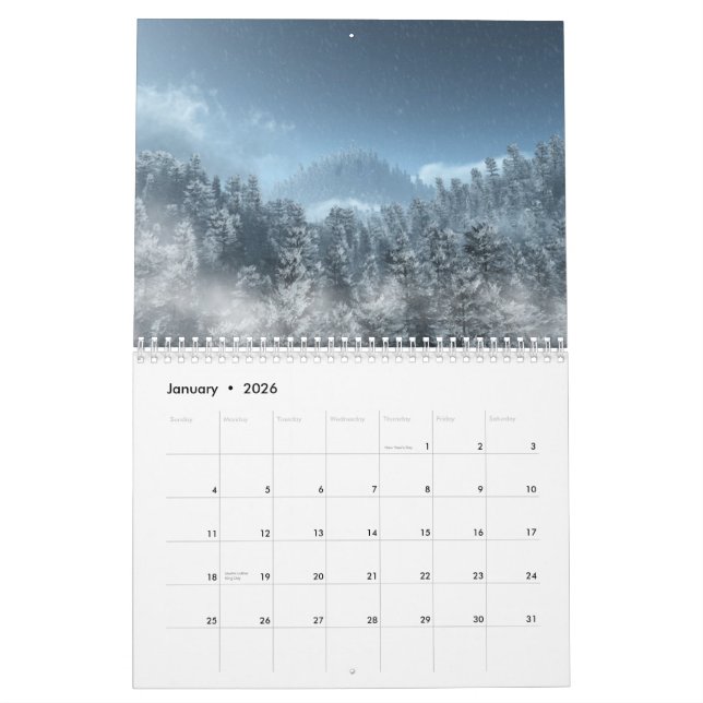 3D paysages - calendrier mural 2010 (Jan 2026)