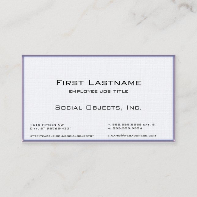 3D Pearl Serif Bank Gothic Template Business Card (Front)