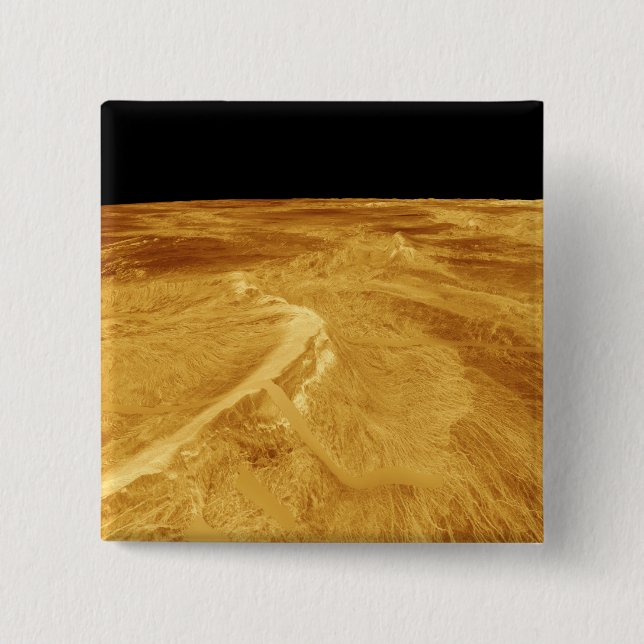 3D Perspective View of Latona Vorona 2 Inch Square Button (Front)