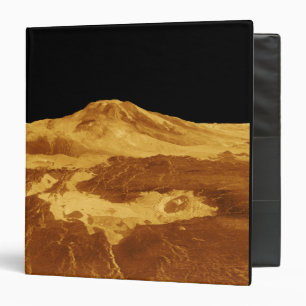 3D Perspective View of Maat Mons on Venus Binder