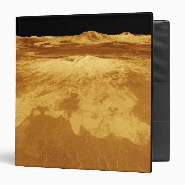 3D Perspective View of Sapas Mons on Venus Binder (Front/Inside)