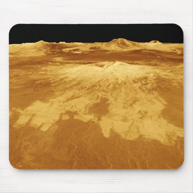 3D Perspective View of Sapas Mons on Venus Mouse Pad (Front)