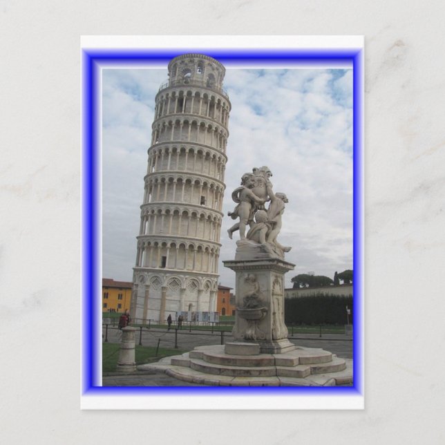 3D PISA TOWER POSTCARD (Front)