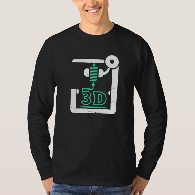 3d Printer Cnc G Code 3d Printer T-Shirt (Front)