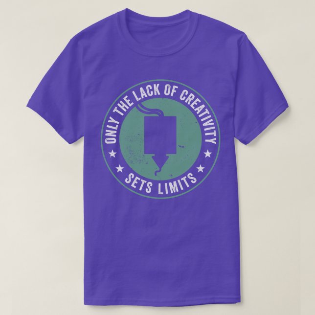 3D Printing Funny Print 3D lack of Creativity Sets T-Shirt (Design Front)