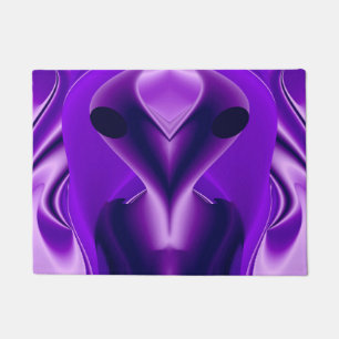 3D Purple Rainbow Dreams , Alien Doormat