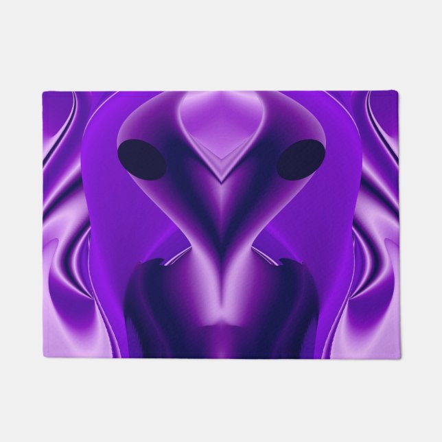 3D Purple Rainbow Dreams , Alien Doormat (Front)