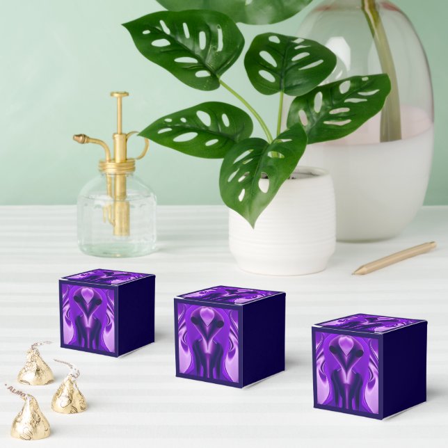 3D Purple Rainbow Dreams , Alien Favor Box (Multiple)