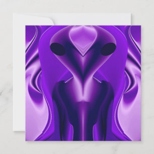 3D Purple Rainbow Dreams , Alien Invitation