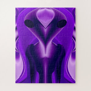 3D Purple Rainbow Dreams , Alien Jigsaw Puzzle